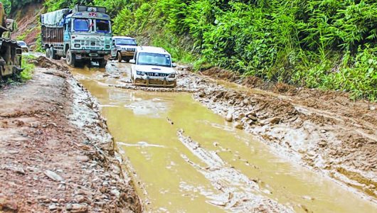 Hectic work begins on Imphal-Jiri highway