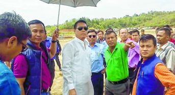Letpao Haokip inspects NSU site