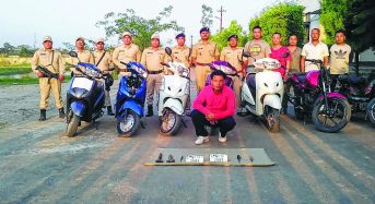 One vehicle lifter held, 7 vehicles recovered