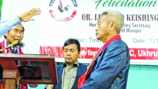 NPF MLAs Leishiyo Keishing, Khashim Vashum feted