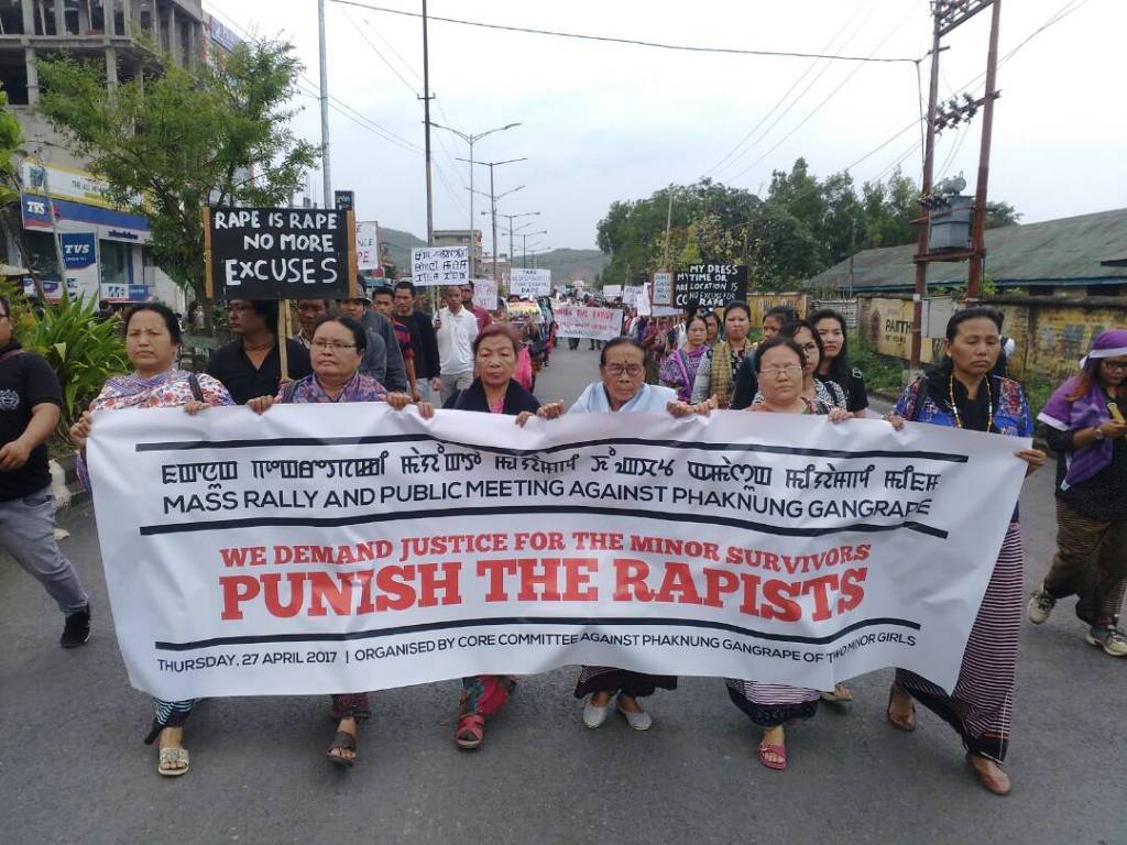 Call for justice of rape victims fills the air of Imphal