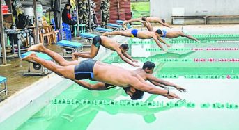Krishna Mallick stars in BSF Inter battalion swimming competition