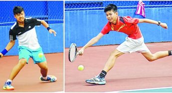 16th Governor's trophy tennis begins Rahul, Bicky enter semifinals