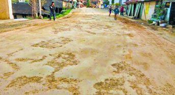 Ukhrul locals stop sub-standard road work