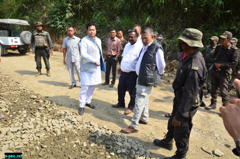 Minister Biswajit inspects Tamenglong Mini Secretariat
