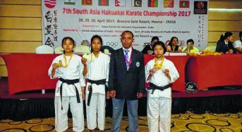 South Asia Karate Championship Laurel for three State girls