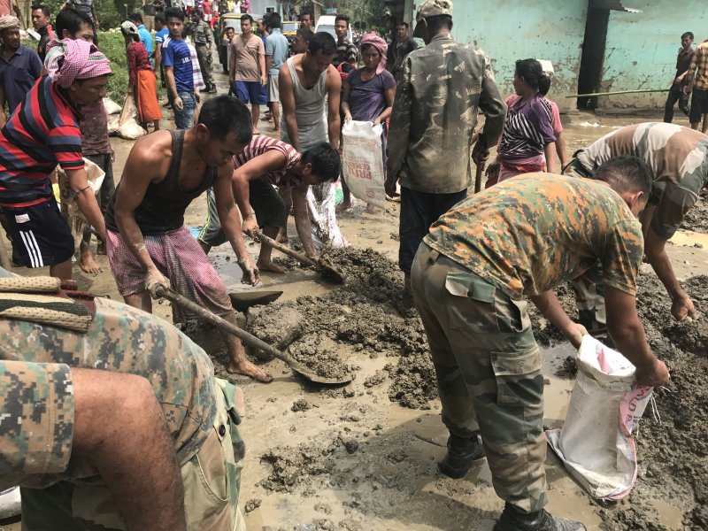 Assistance to flood victims