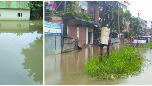 Gravest flood in 20 years, many areas in Imphal remain inundated