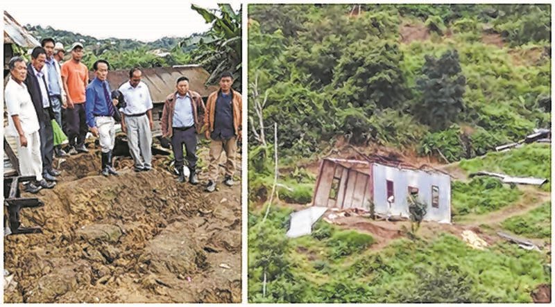 TNL president visits landslide hit Hungpung