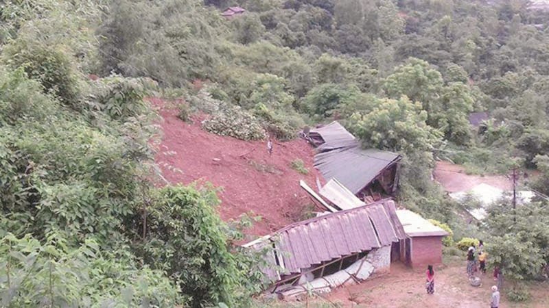 Mudslide ravages Church, houses