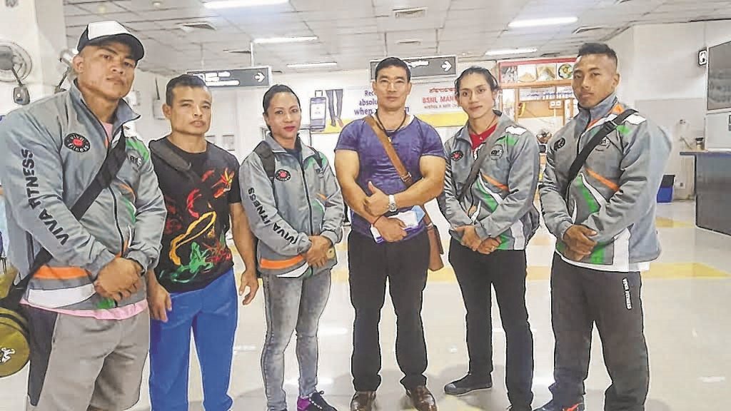 State bodybuilders leave Imphal for Asian c'ship