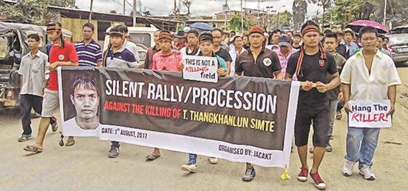 Torture and murder of youth JAC holds silent rally, announces total shutdown in CCpur 