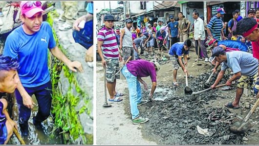  cleanliness drive at Churachandpur town on August 05 2017 