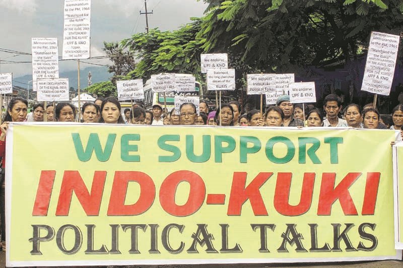 Kukis hold rally in support of Indo-Kuki political talks