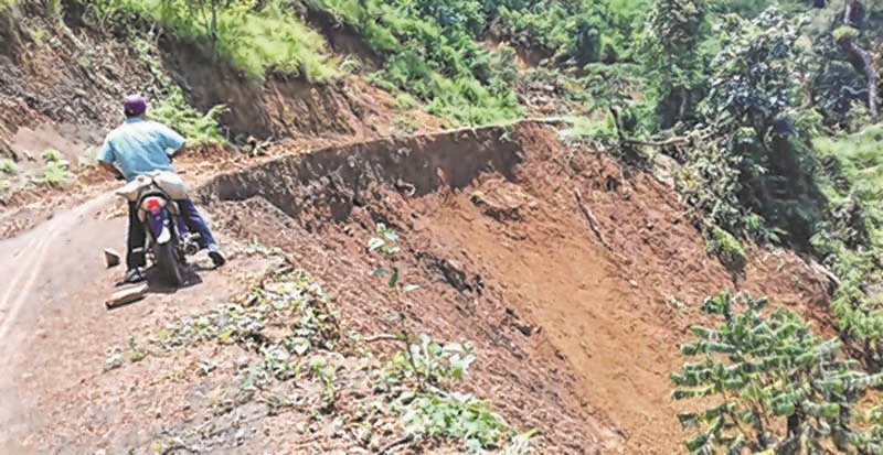 Landslides cut off border Kuki villages