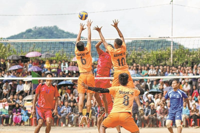 Manipur Police lift Maram volleyball trophy
