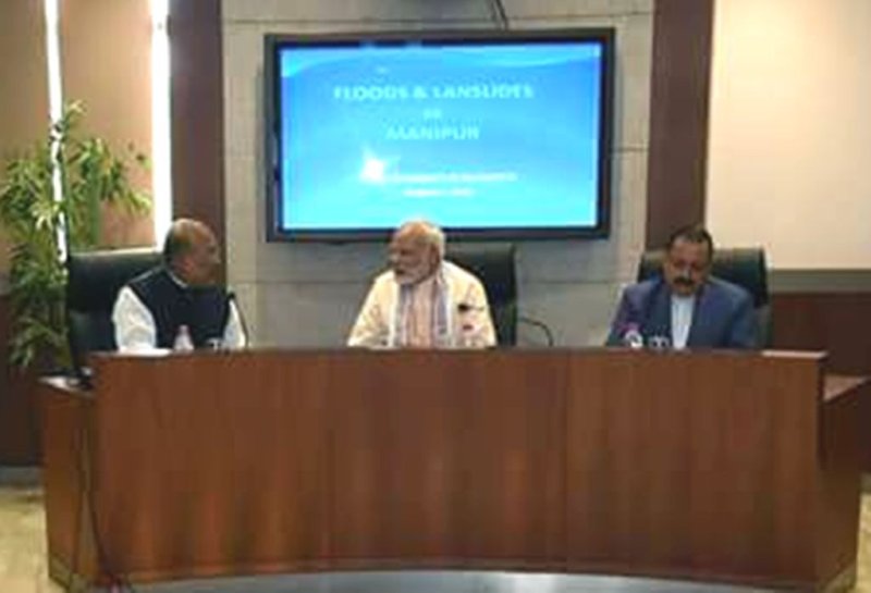 PM Modi holds review meeting in Guwahati on flood situation in North Eastern states