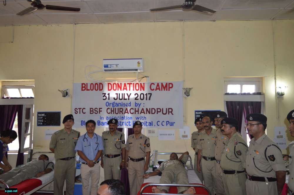 >Blood Donation camp at Churachandpur