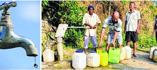 Less than 6 pc villages have access to potable water