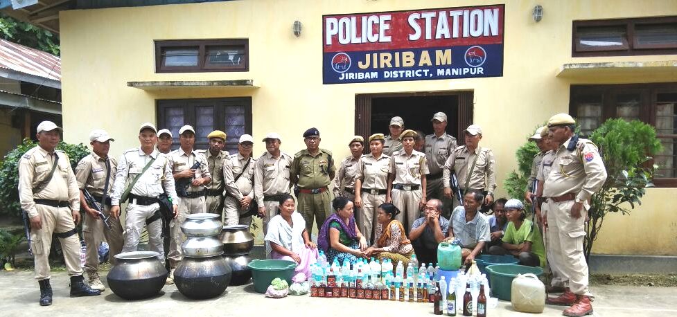 Jiribam Police Conducts Drive, Seize Huge Quantities of Liquor