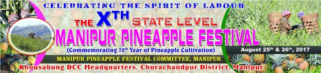 Xth Manipur Pineapple Festival at Khousabung in Churachandpur District, Manipur on August 25 & 26, 2017