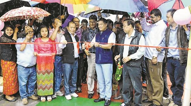 Biswajit inaugurates Makokching Iril river bailey bridge