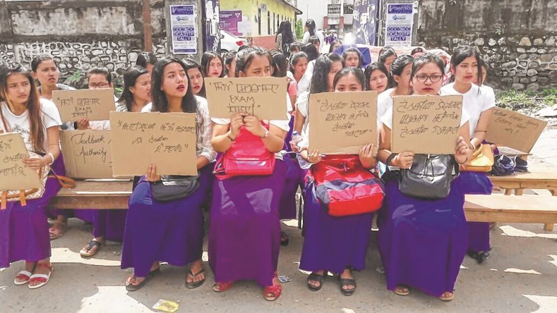 GP students stage sit-in