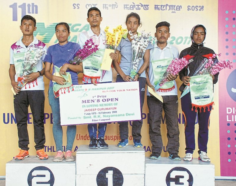 L Ranjan, Chaoba Devi win 11th Mega Marathon