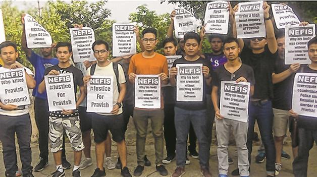 Death of Pravish at Noida NEFIS demands justice, protest