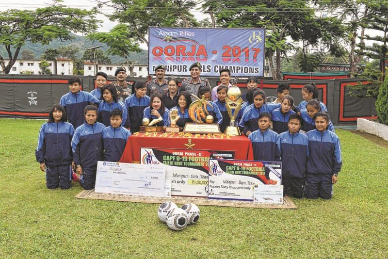 AR felicitates winning team of Oorja Talent Hunt Football