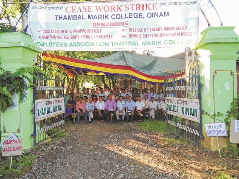Thambal Marik College teachers resume cease work strike