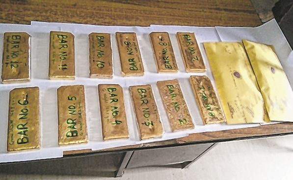Gold bars worth Rs 5.9 crore seized