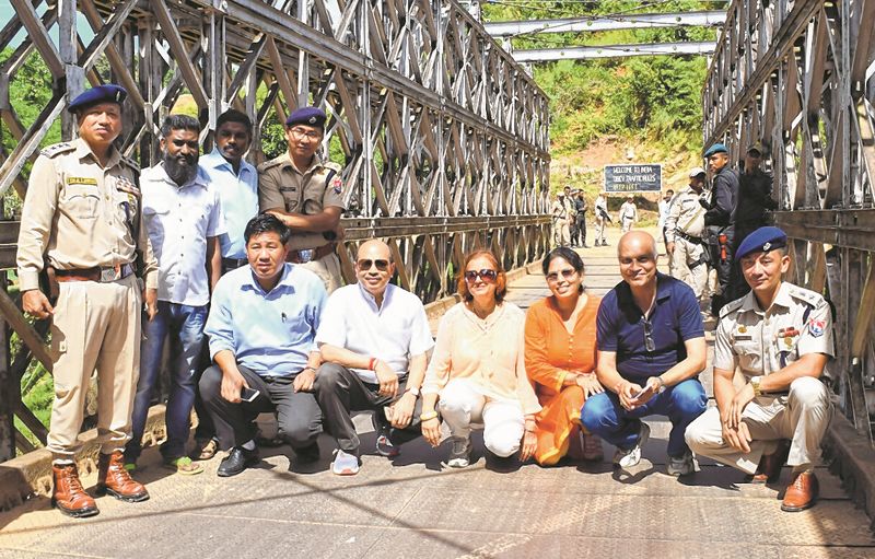 Defence Secretary, Government of India, Ashok Kumar Gupta at Indo-Myanmar friendship bridge