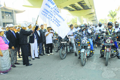 Legal awareness gains speed with bike rally