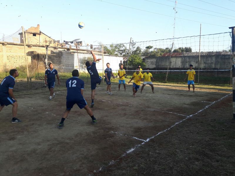 Friendly Volleyball match between Army and local Sports Club
