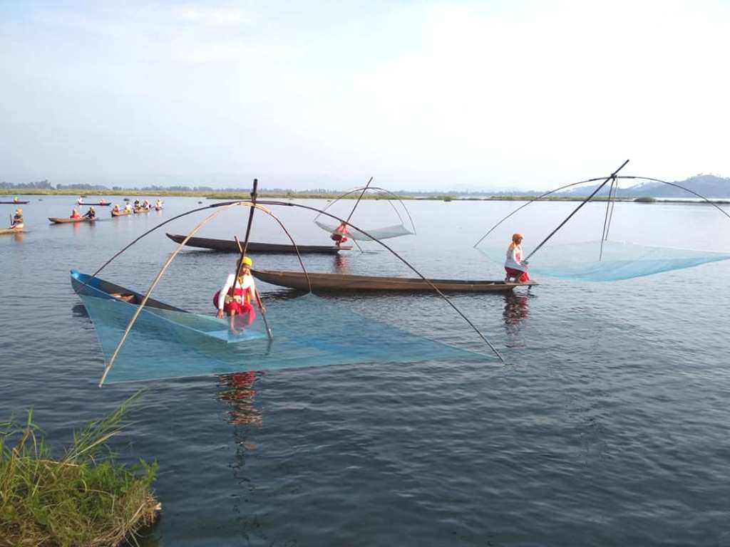 Lakeview Cultural show at Takmu, Loktak as part of Manipur Sangai Festival 2017