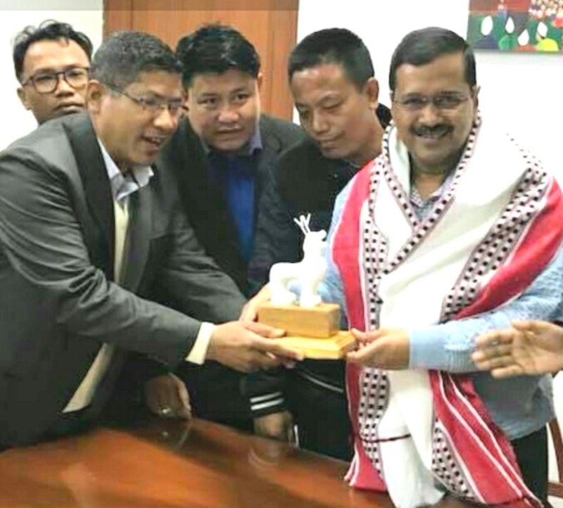Manipur CSOs leaders meet Delhi Chief Minister , Arvind Kejriwal  