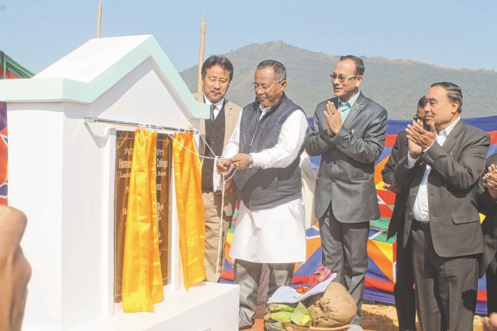 Health Minister lays foundation stone for Homeopathy Medical College
