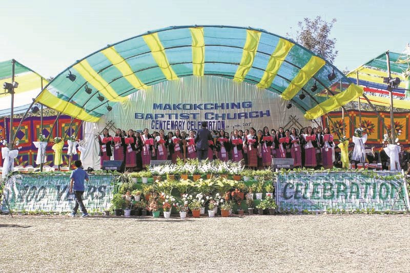Makokching Baptist Church celebrates 100th foundation day