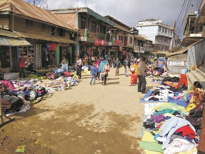 Used clothes junk Ukhrul town market