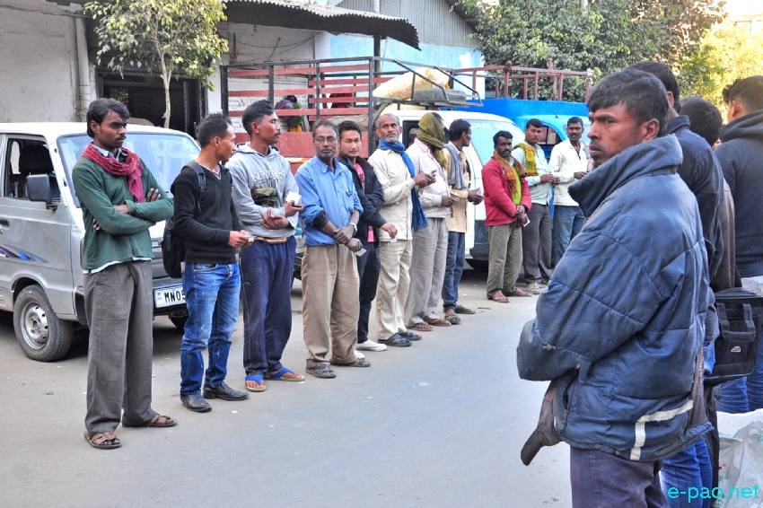 Combing operation conducted by City Police at Thangal Bazar, Imphal :: January 18 2017