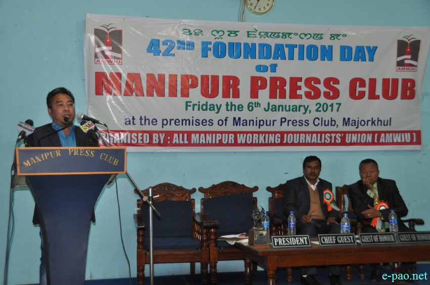 42nd Foundation day of Manipur Press Club at Majorkhul :: 06 January 2017
