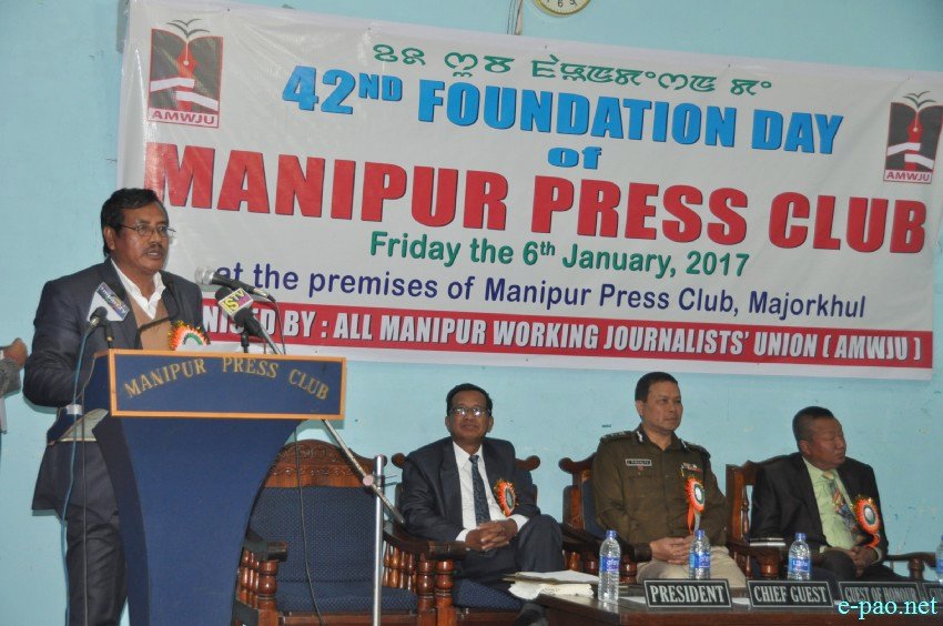 42nd Foundation day of Manipur Press Club at Majorkhul :: 06 January 2017