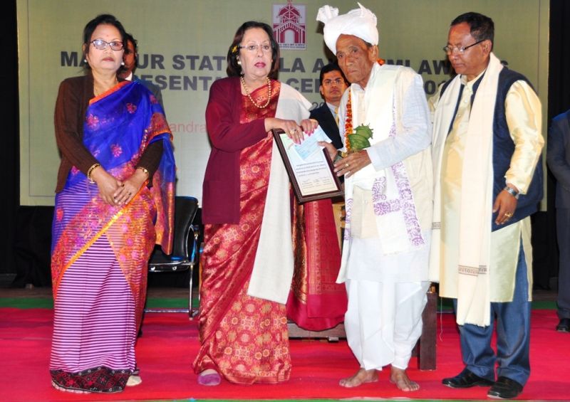 Governor confers Manipur State Kala Akademi Awards 2014