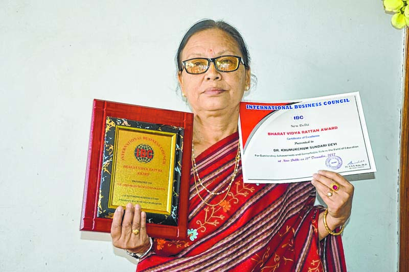 Khumukcham Sundari Devi, Principal of Padma Ratna English School, Kakching