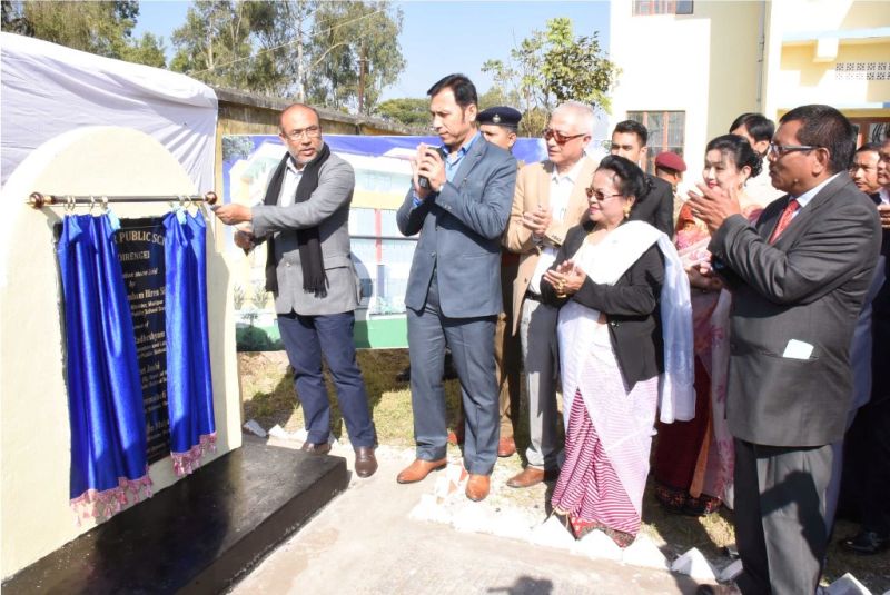 CM lays foundation stone for new building of Manipur Public School
