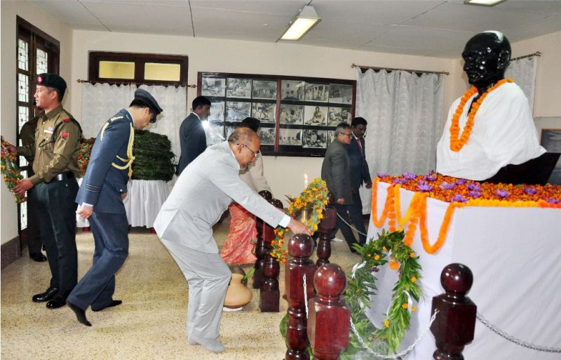 Father of the Nation Martyrs' Day at GM Hall, Imphal
