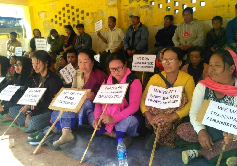 Chandel Villagers protest against NERCORMP officer