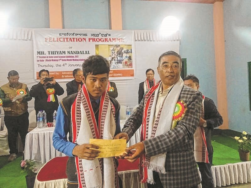 ICHAM felicitates 'robot' maker Thiyam Nandalal