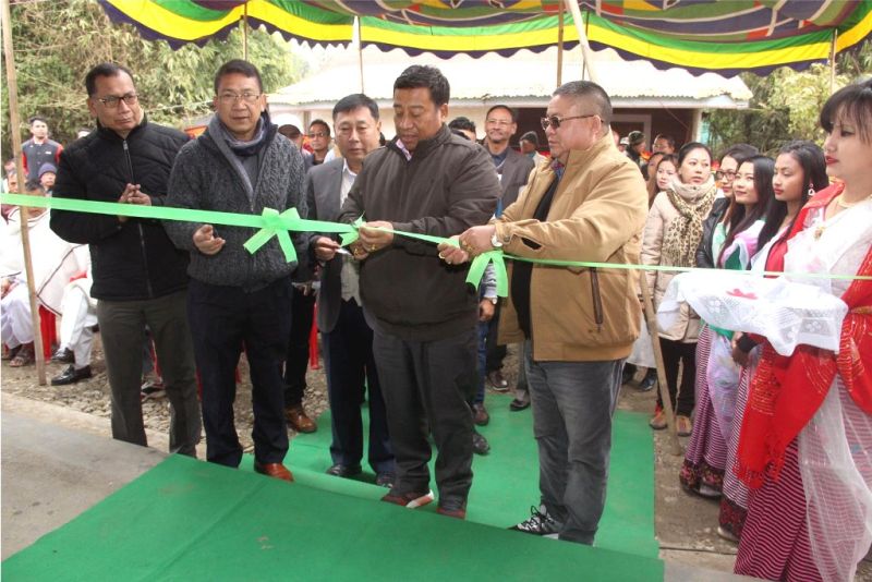 Horticulture and Soil Conservation Minister Thounaojam Shyamkumar inaugurated two rural markets